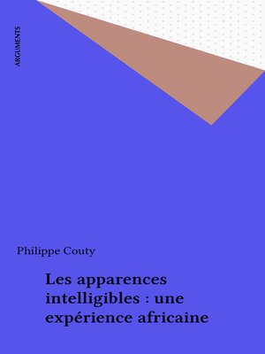 cover image of Les apparences intelligibles